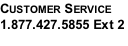 Customer Service 1.877.427.5855 Ext 2