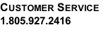 Customer Service 1.805.927.2416
