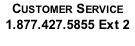 Customer Service 1.877.427.5855 Ext 2