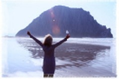 Iiris at Morro Bay rock celebrating after second day release