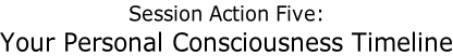 Session Action Five: Your Personal Consciousness Timeline